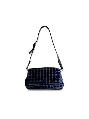 Kate Spade Bag Navy Blue Noel Jacquard Small Shoulder Bag